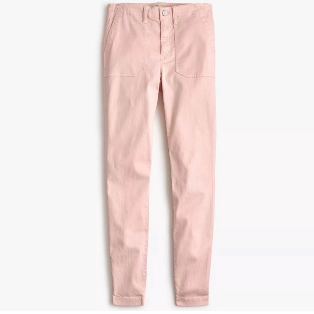 NEW J. Crew Light Pink Cargo Skinny Pants Size 27